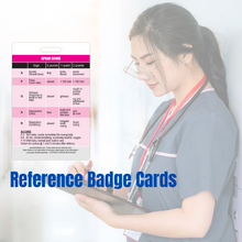 Load image into Gallery viewer, APGAR Score Reference and Newborn Assessment Vertical Badge Card