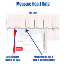 Load image into Gallery viewer, EKG Horizontal Badge 6 Card Set w/ Bonus Cheat Sheets!