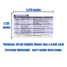 Load image into Gallery viewer, IV (Intravenous) Solution Reference Horizontal Badge Card