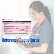 Load image into Gallery viewer, Immunization (Vaccination) Schedule Horizontal Badge Cards