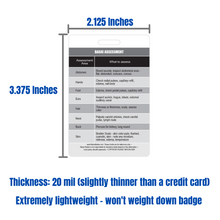 Load image into Gallery viewer, Basic Patient Assessment Reference Vertical Badge Card