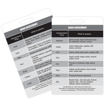 Load image into Gallery viewer, Basic Patient Assessment Reference Vertical Badge Card