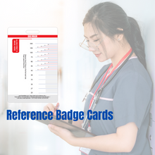 Load image into Gallery viewer, EKG Ruler Vertical Badge Card Tool - ECG and Electrocardiogram Ruler