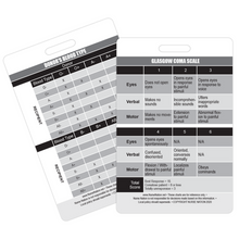 Load image into Gallery viewer, Glasgow Coma Scale and Blood Donor Compatibility Reference Vertical Badge Card