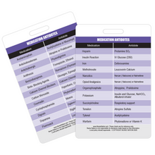 Load image into Gallery viewer, Medication with Antidotes Reference Vertical Badge Card