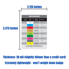Load image into Gallery viewer, Order of Blood Draw Vertical Badge Card