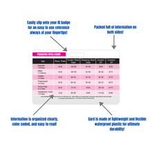 Load image into Gallery viewer, Pediatric Vital Signs Horizontal Badge Card