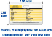 Load image into Gallery viewer, Normal Urine Lab Values and Glucose Normal Lab Values Reference Horizontal Badge Card
