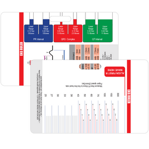 EKG Ruler Horizontal Badge Card Tool - ECG and Electrocardiogram Ruler