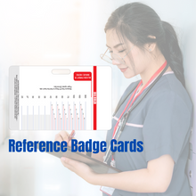 Load image into Gallery viewer, EKG Ruler Horizontal Badge Card Tool - ECG and Electrocardiogram Ruler
